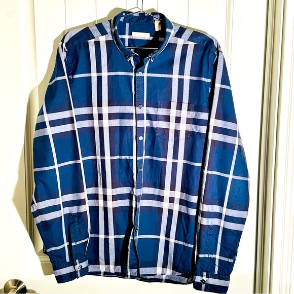 Burberry Other - 🔥SOLD🔥 BURBERRY BRIT XL 23” p2p NOVA CHECK Button Up Shirt, Clean, Authentic